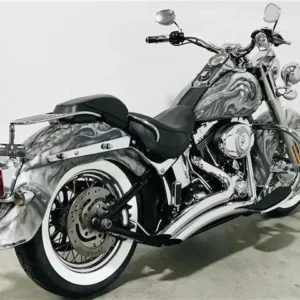 2009 Harley-Davidson Softail Deluxe Custom Python Pipes LED Lighting Wide Whites